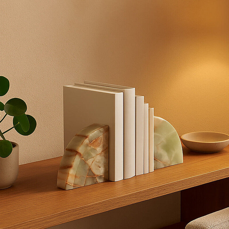 Set of Two Onyx Bookends | Oleena