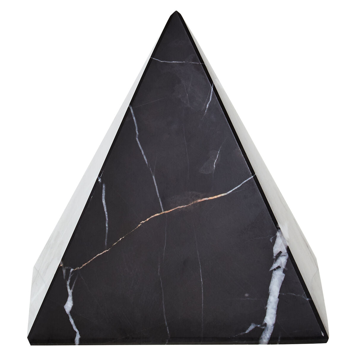 Black Marble Pyramid Ornament | Salmo