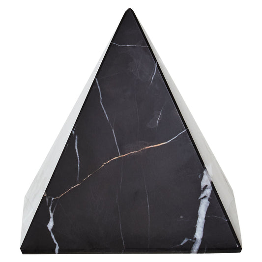 Black Marble Pyramid Ornament | Salmo