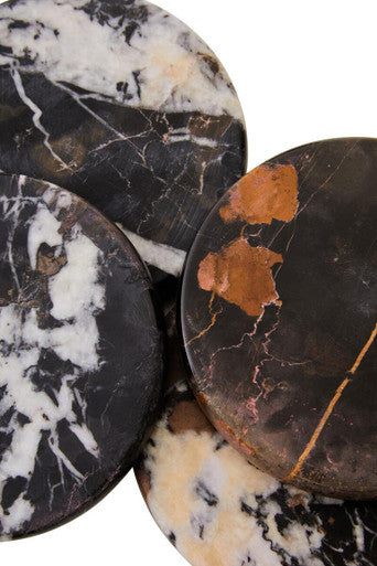 Black Marble Set of 4 Marble Coasters | Salmo