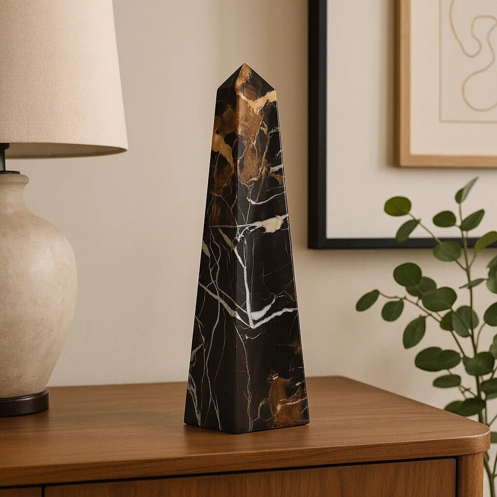 Large Black Marble Obelisk | Salmo