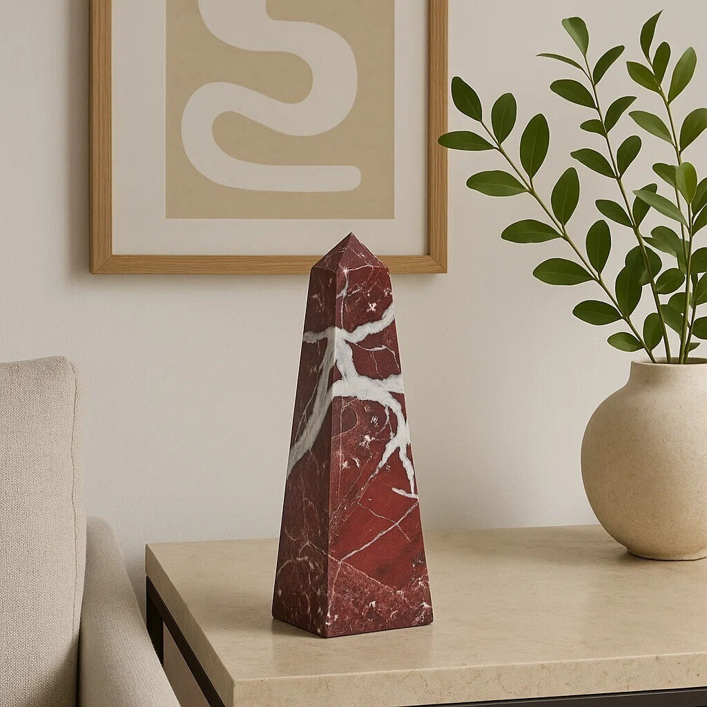 Small Red Marble Obelisk | Salmo