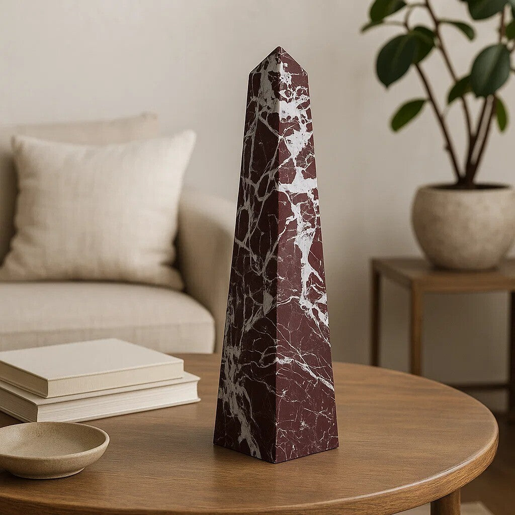 Large Red Marble Obelisk | Salmo