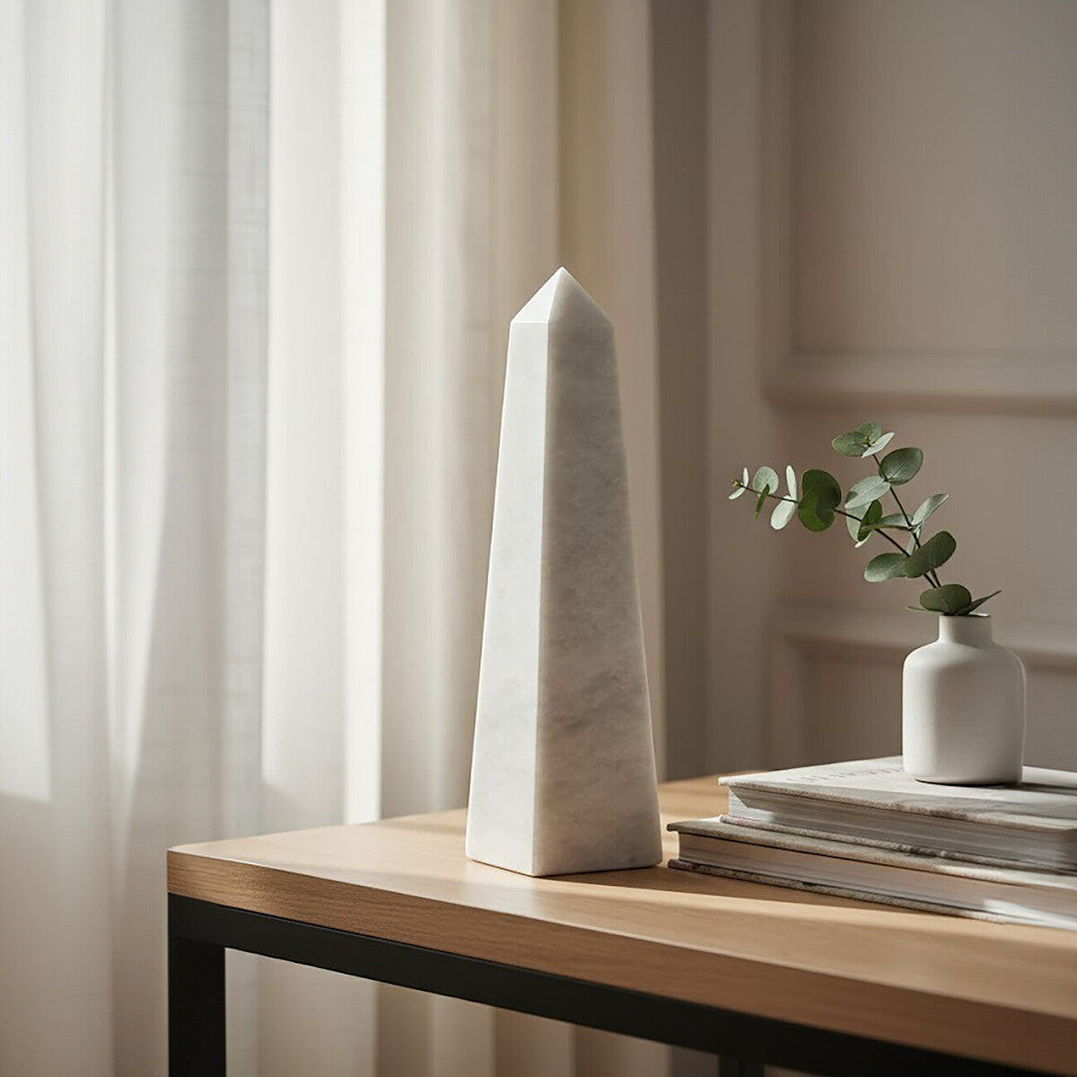 Small White Marble Obelisk | Salmo