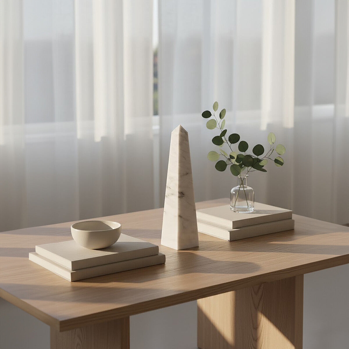 Large White Marble Obelisk | Salmo