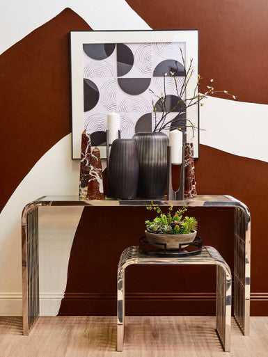 Red Marble Tapered Vase | Salmo