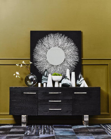 White Marble Tapered Vase | Salmo