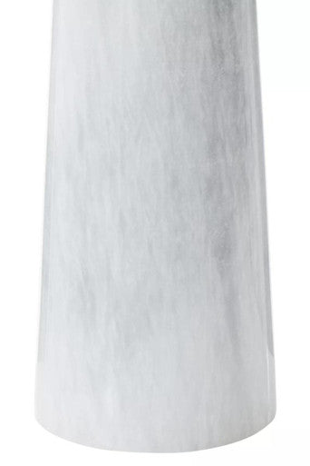 White Marble Tapered Vase | Salmo