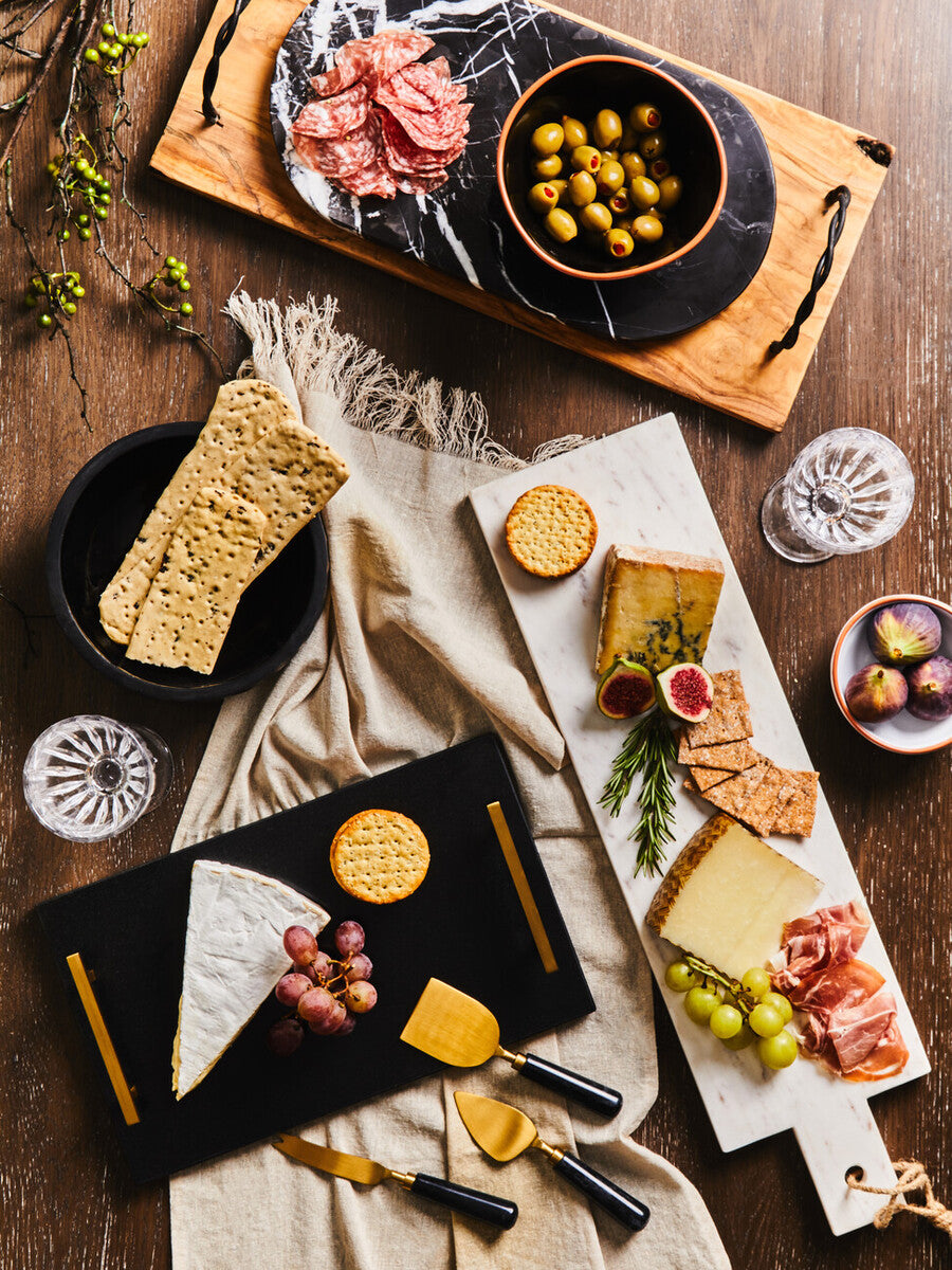 Oval Black Marble Chopping and Serving Board | Salmo