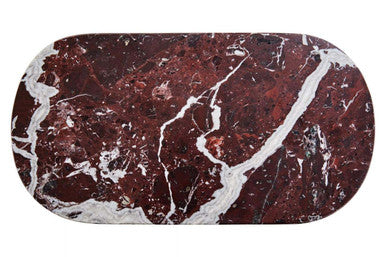 Oval Red Marble Serving Board | Salmo