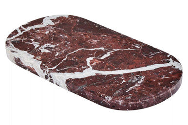 Oval Red Marble Serving Board | Salmo