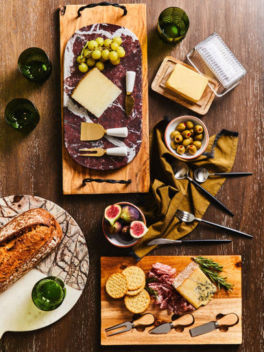 Oval Red Marble Serving Board | Salmo