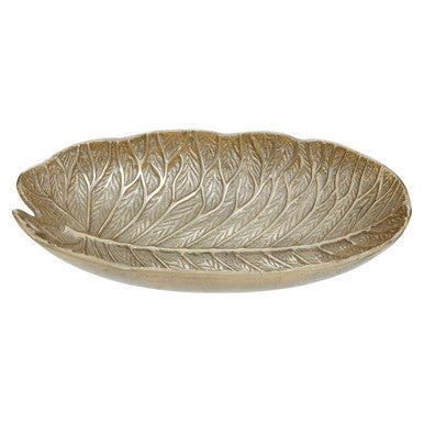 Gold Finish Lotus Leaf Bowl | Salma