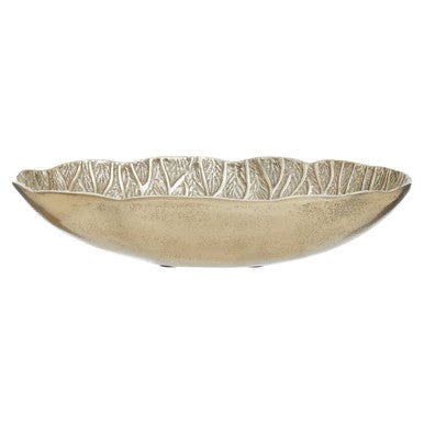Gold Finish Lotus Leaf Bowl | Salma