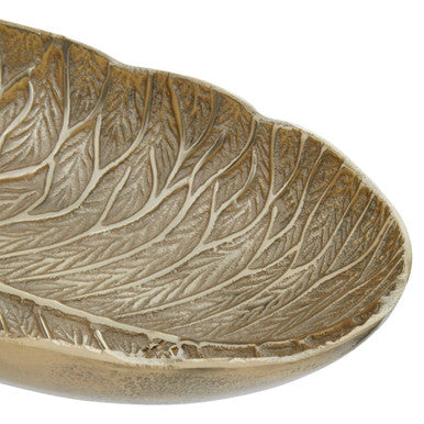 Gold Finish Lotus Leaf Bowl | Salma