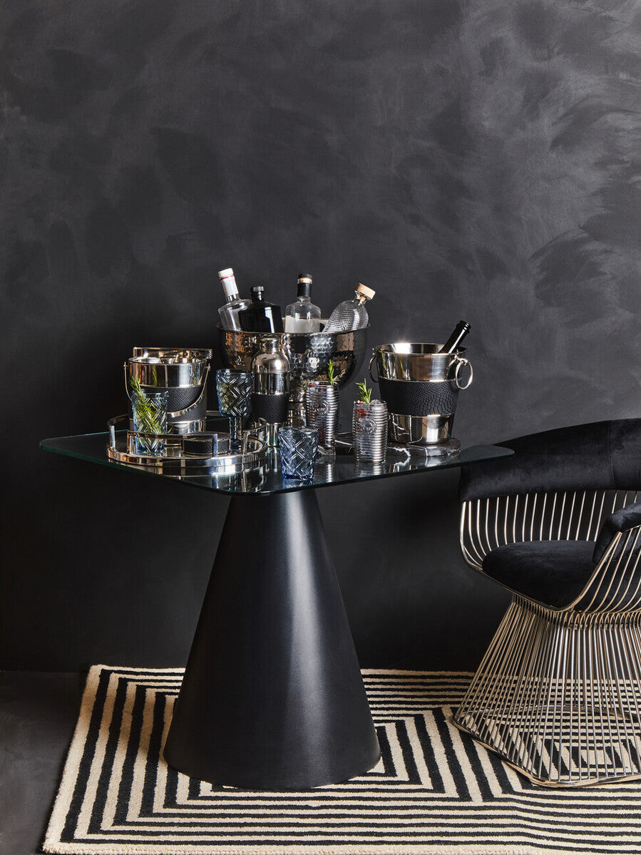 Silver Finish Mirrored Tray | Cruzar