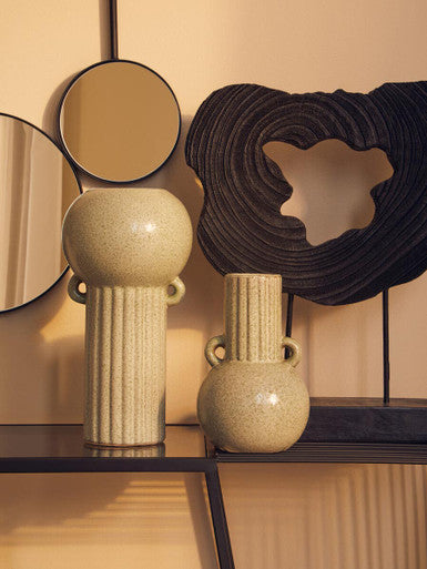 Large Speckled Green Vase | Calcita