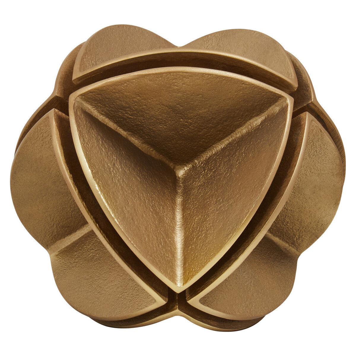 Brass Finish Segmented Spherical Sculpture | Prato