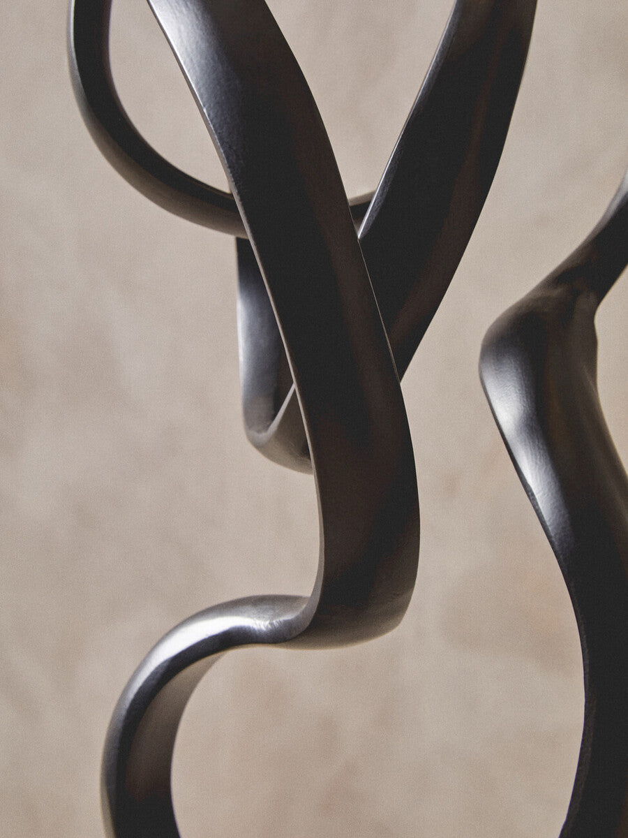 Black Finish Aluminium Knot Sculpture | Mirano