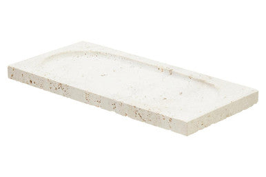 Travertine Rectangular Decorative Tray | Tibor