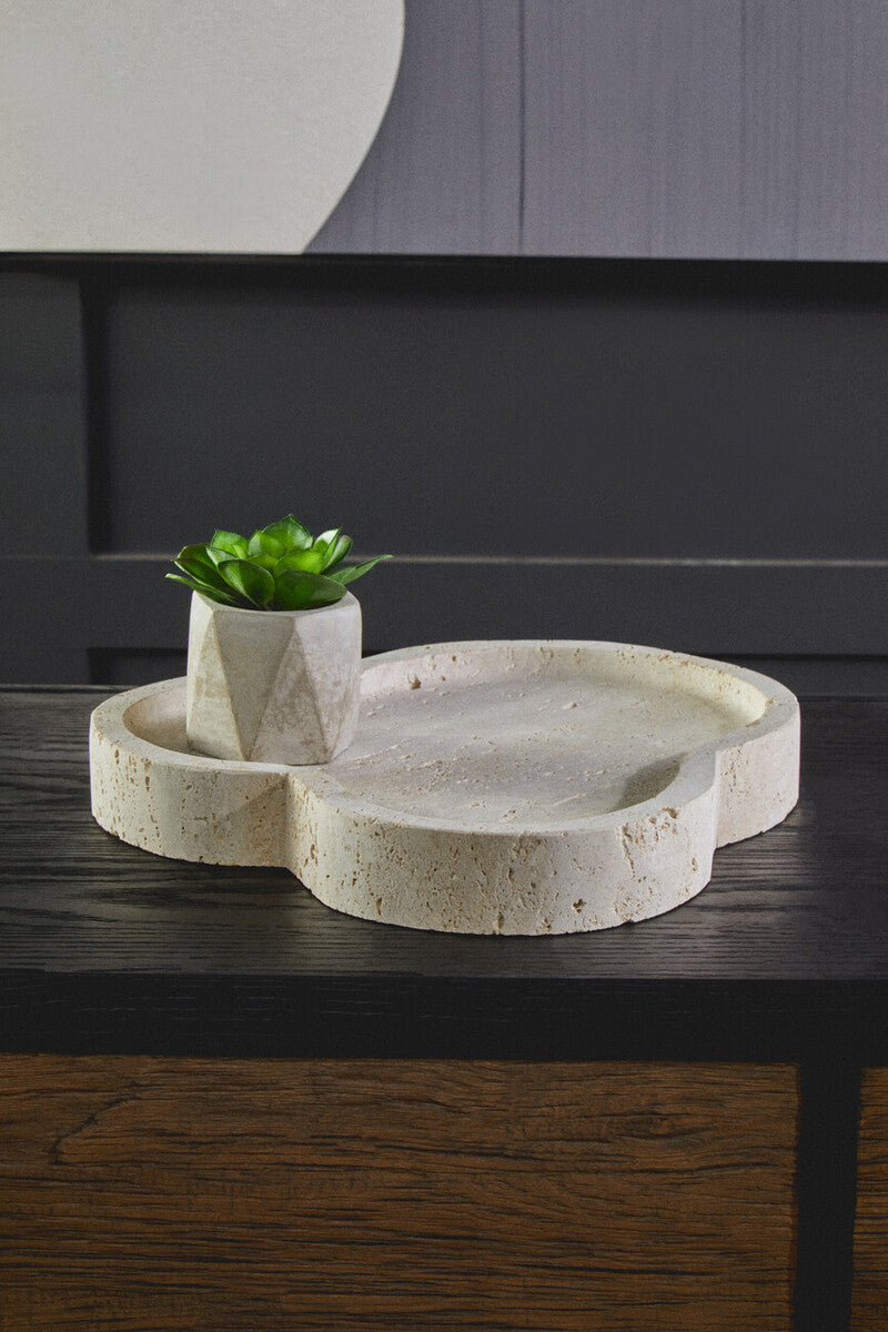 Travertine Irregular Tray | Tibor
