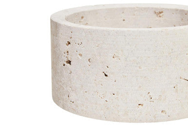 Travertine Round Trinket Box | Tibor
