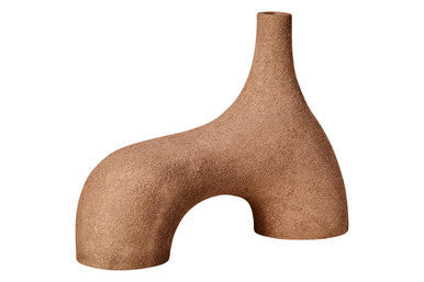 Small Textured Beige Abstract Vase | Dunas