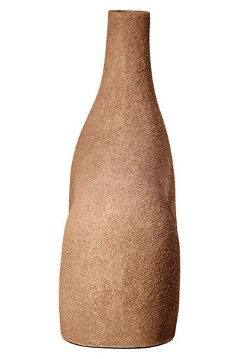 Small Textured Beige Abstract Vase | Dunas