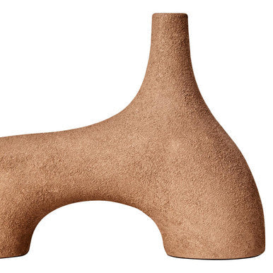 Small Textured Beige Abstract Vase | Dunas