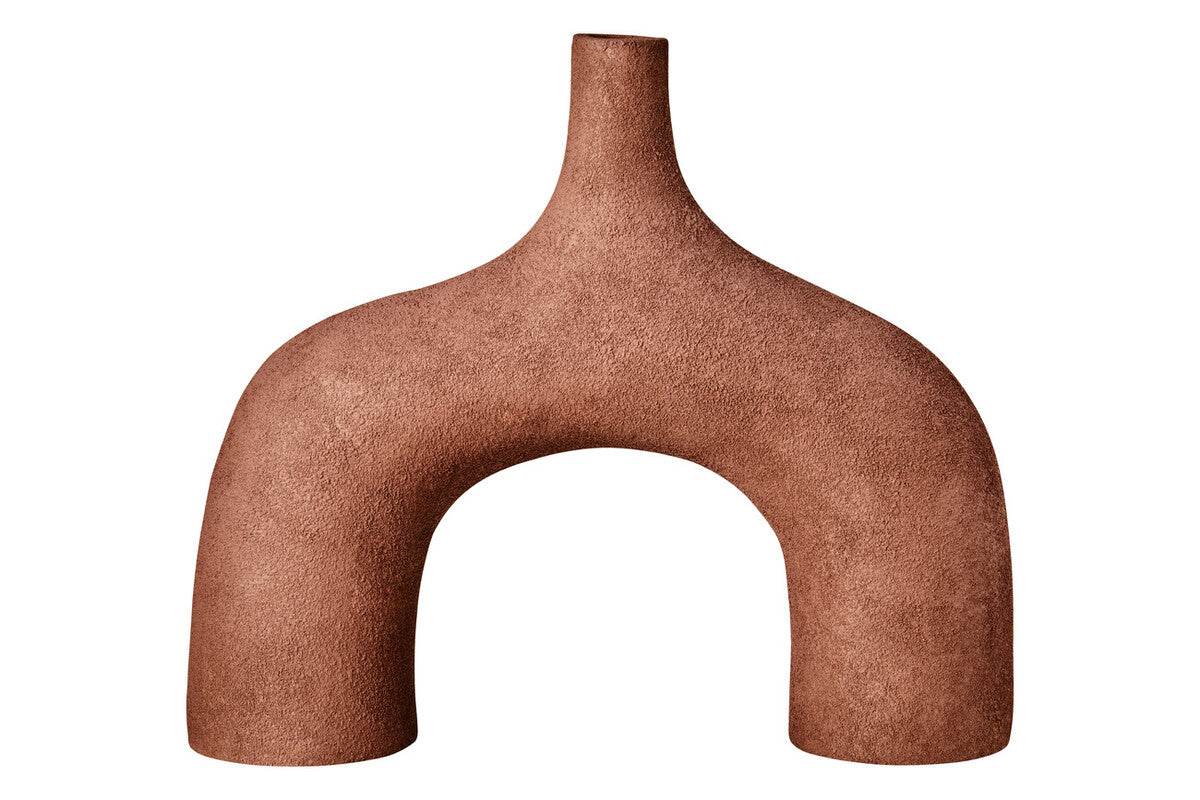Large Textured Red Abstract Vase | Dunas