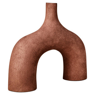 Large Textured Red Abstract Vase | Dunas