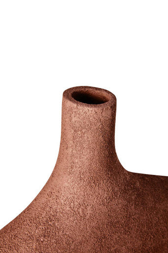 Large Textured Red Abstract Vase | Dunas
