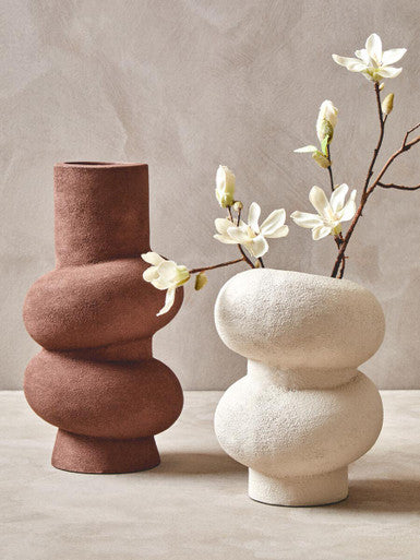 Small Textured White Bubble Vase | Dunas
