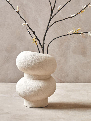 Small Textured White Bubble Vase | Dunas