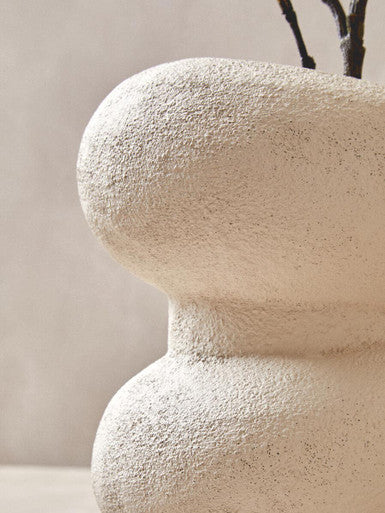 Small Textured White Bubble Vase | Dunas