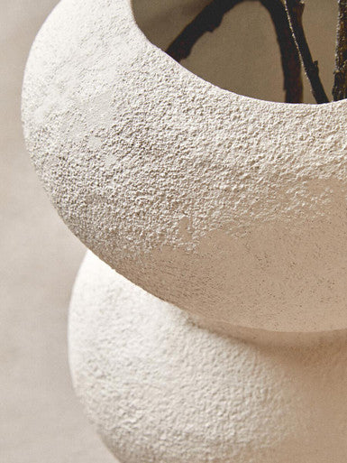 Small Textured White Bubble Vase | Dunas