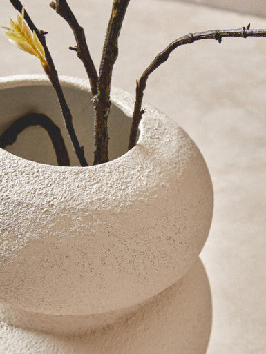 Small Textured White Bubble Vase | Dunas
