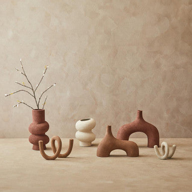 Small Textured White Bubble Vase | Dunas
