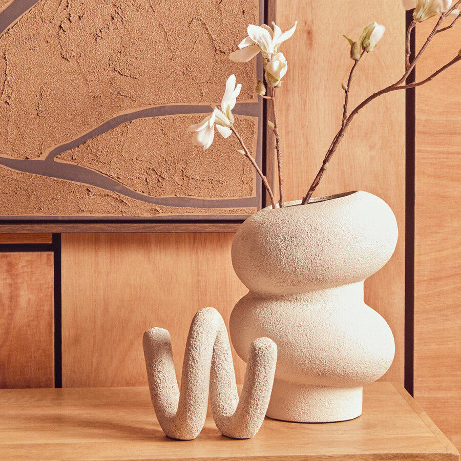 Small Textured White Bubble Vase | Dunas