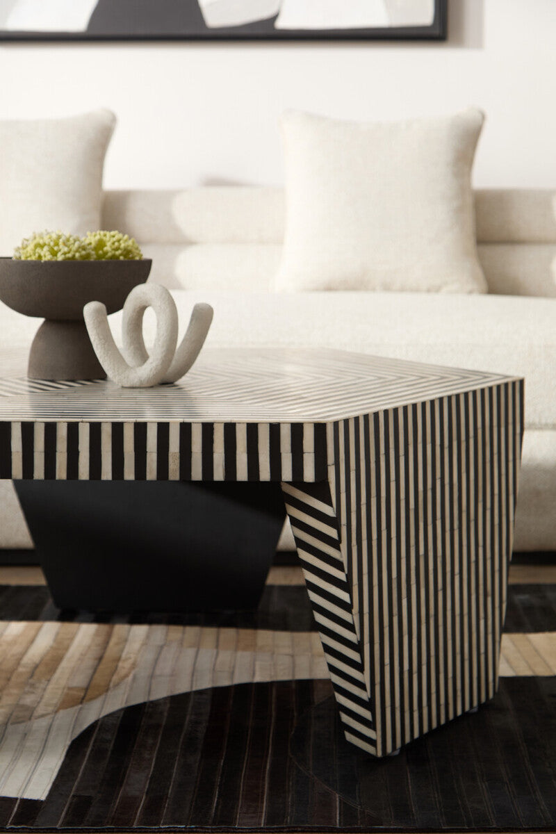 Small Textured White Loop Sculpture | Dunas
