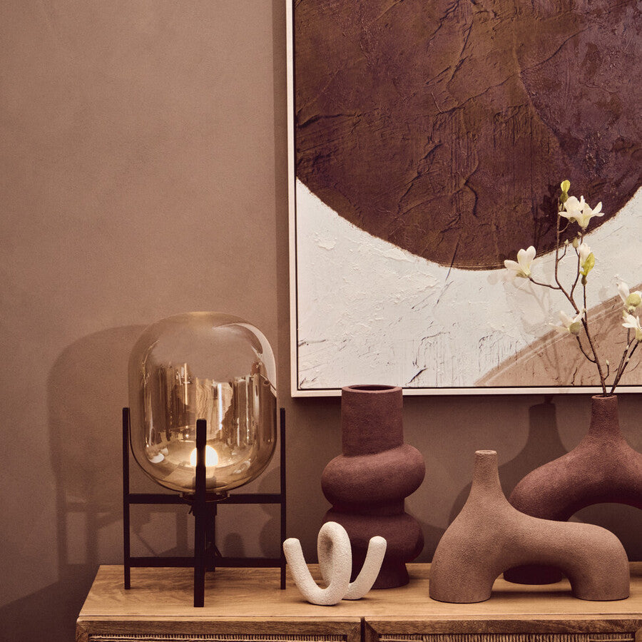 Small Textured White Loop Sculpture | Dunas