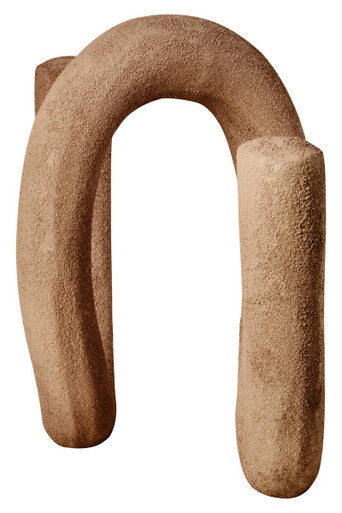 Large Textured Beige Loop Sculpture | Dunas