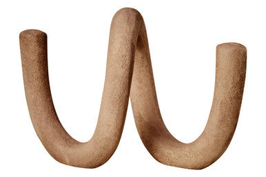 Large Textured Beige Loop Sculpture | Dunas
