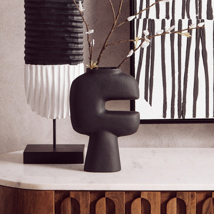 Abstract Small Black Vase | Hapax