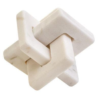 White Marble Knot Sculpture | Nason