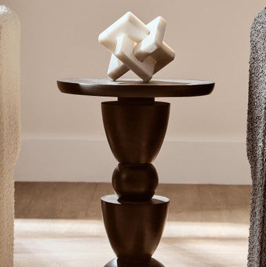 White Marble Knot Sculpture | Nason