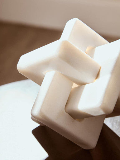 White Marble Knot Sculpture | Nason