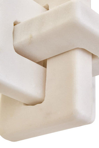 White Marble Knot Sculpture | Nason