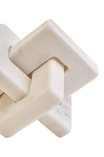 White Marble Knot Sculpture | Nason