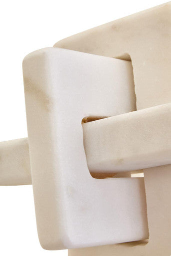 White Marble Knot Sculpture | Nason